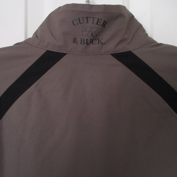 Cutter & Buck Mens S/S Tan 1/2 Zip Fully Lined Golf Wind Shirt NWOT - Large - Picture 5 of 5